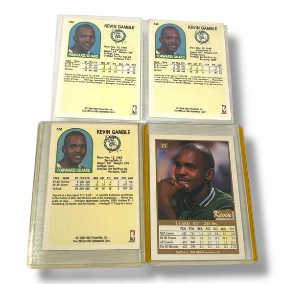 Kevin Gamble Signed Autographed Basketball Card lot of 4 - Picture 4 of 4